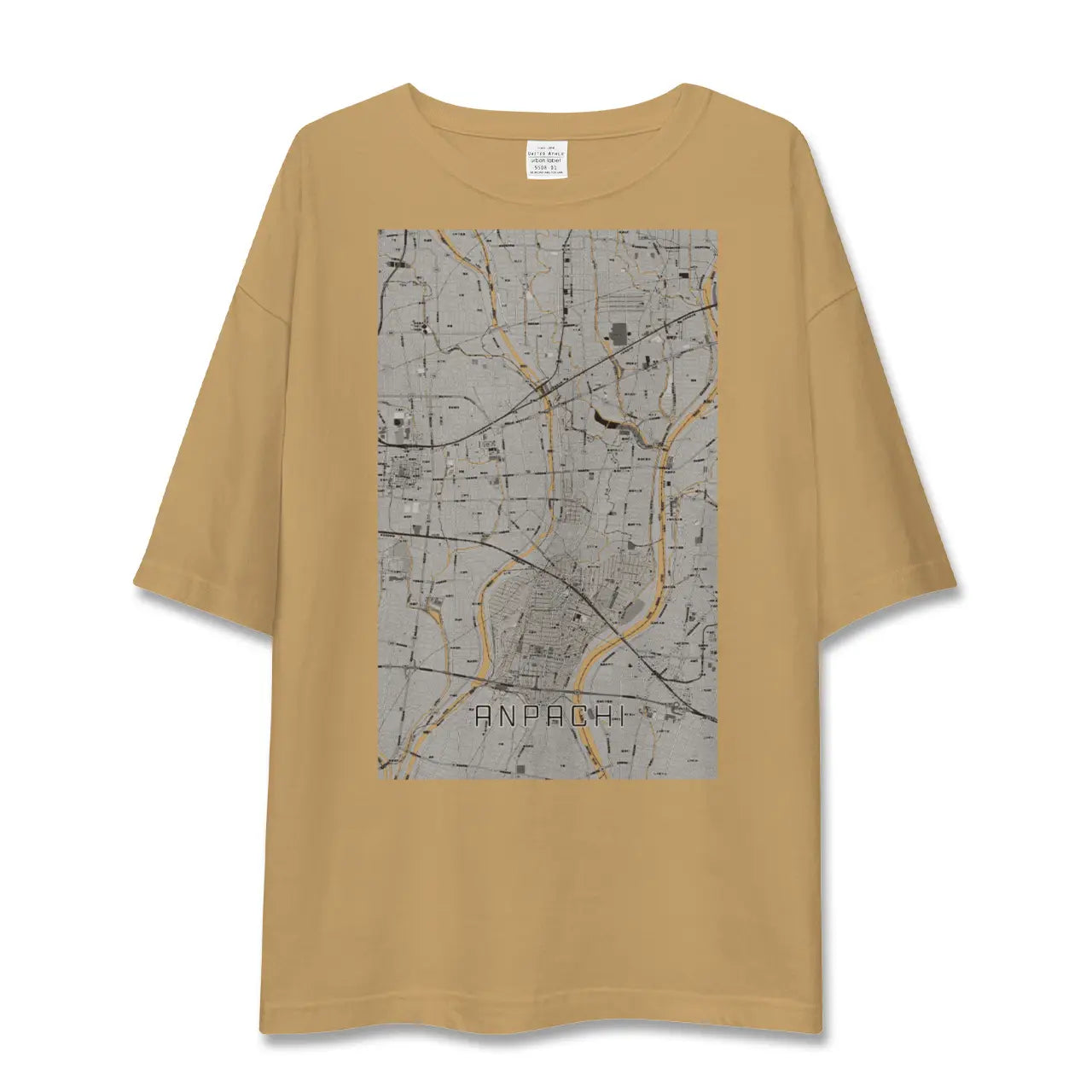 【安八(岐阜県)】地図柄ビッグシルエットTシャツ