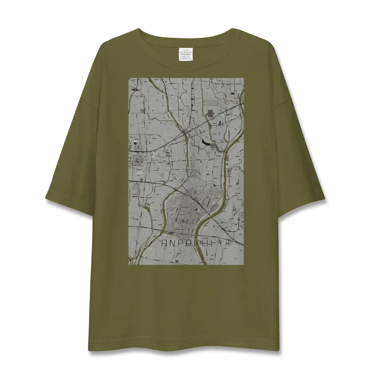 【安八(岐阜県)】地図柄ビッグシルエットTシャツ