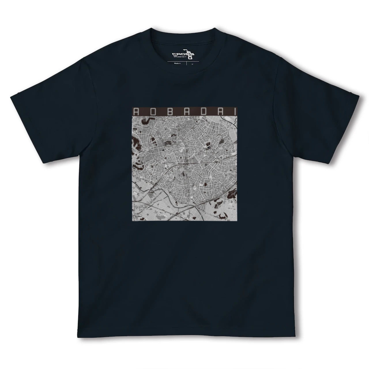 【青葉台(神奈川県)】地図柄ヘビーウェイトTシャツ