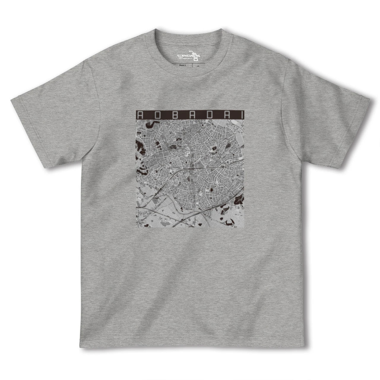 【青葉台(神奈川県)】地図柄ヘビーウェイトTシャツ
