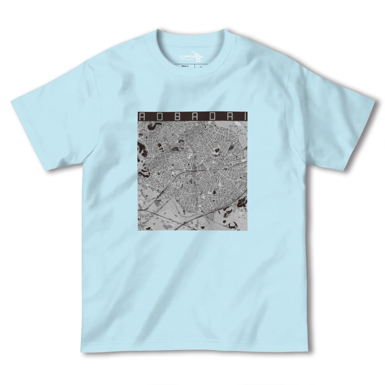 【青葉台(神奈川県)】地図柄ヘビーウェイトTシャツ