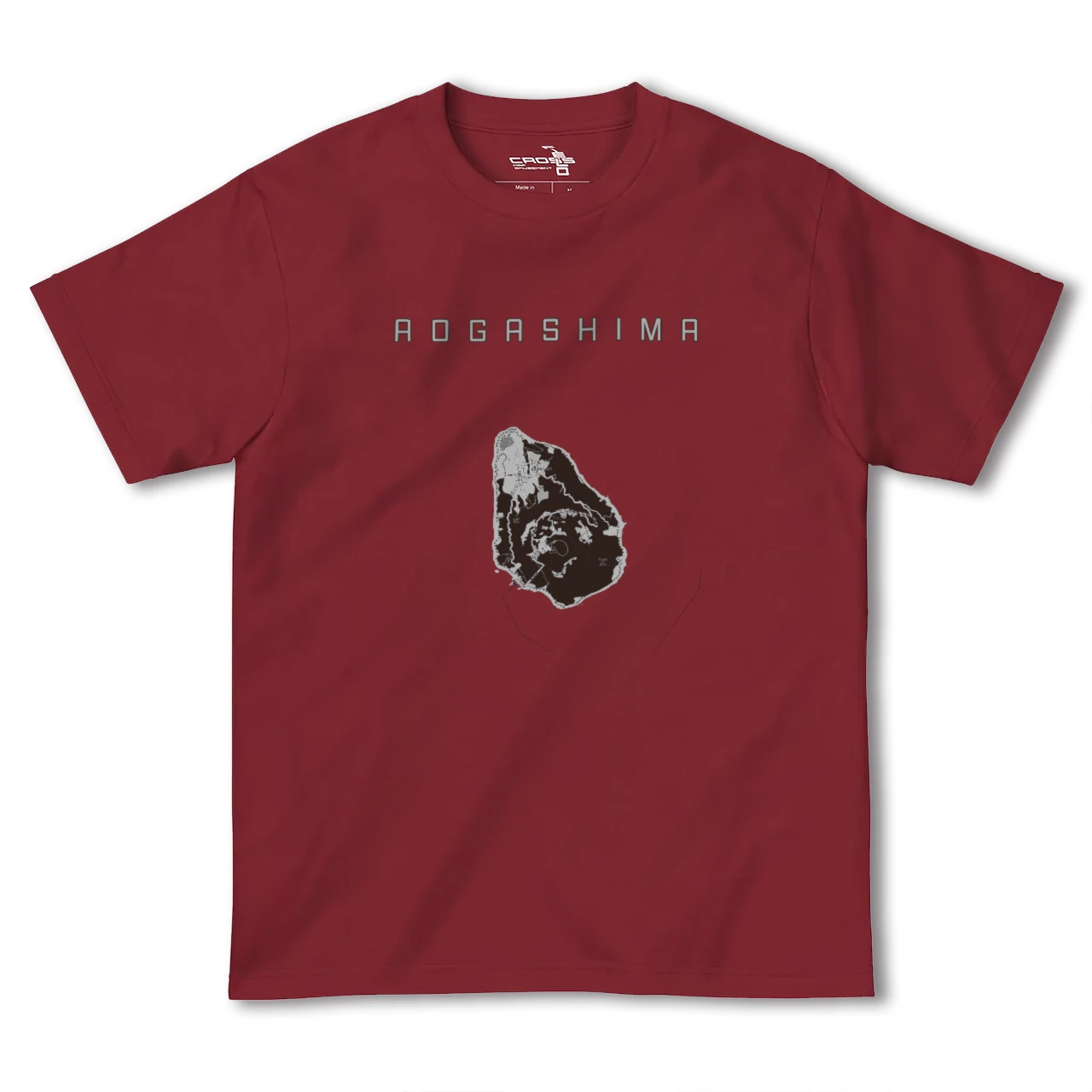 【青ヶ島(東京都)】地図柄ヘビーウェイトTシャツ