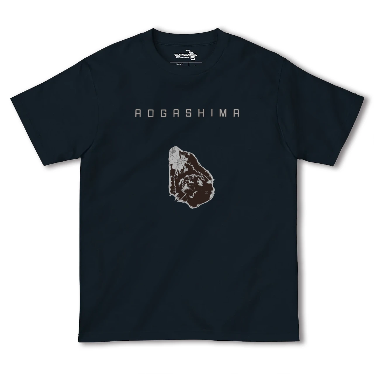 【青ヶ島(東京都)】地図柄ヘビーウェイトTシャツ