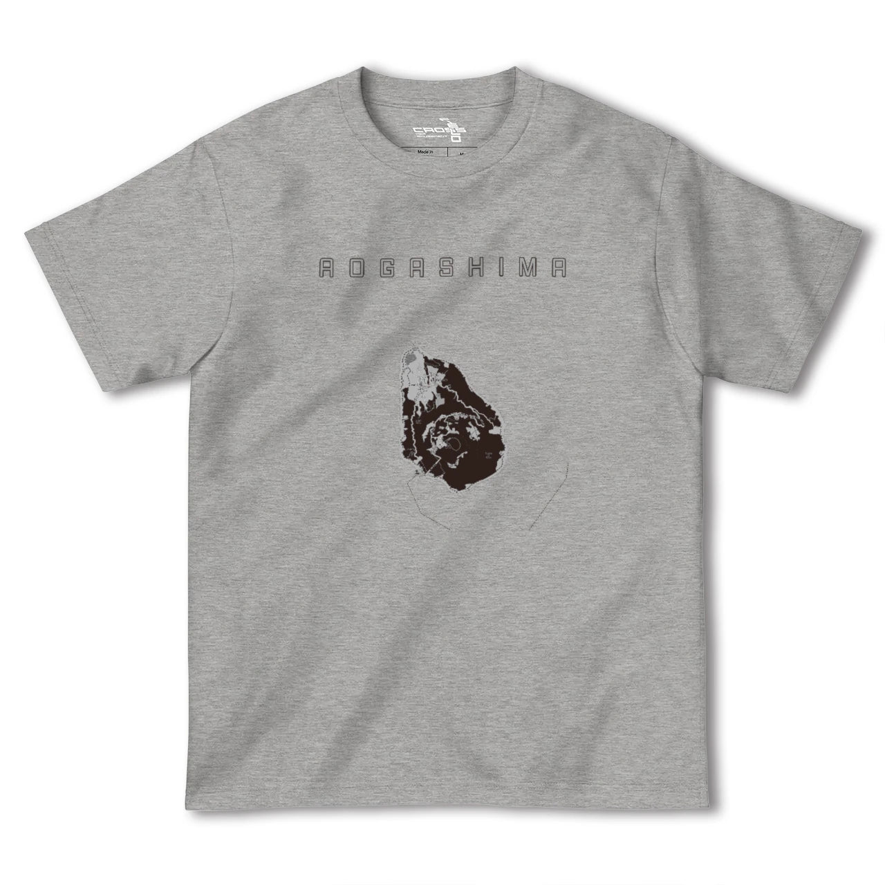 【青ヶ島(東京都)】地図柄ヘビーウェイトTシャツ