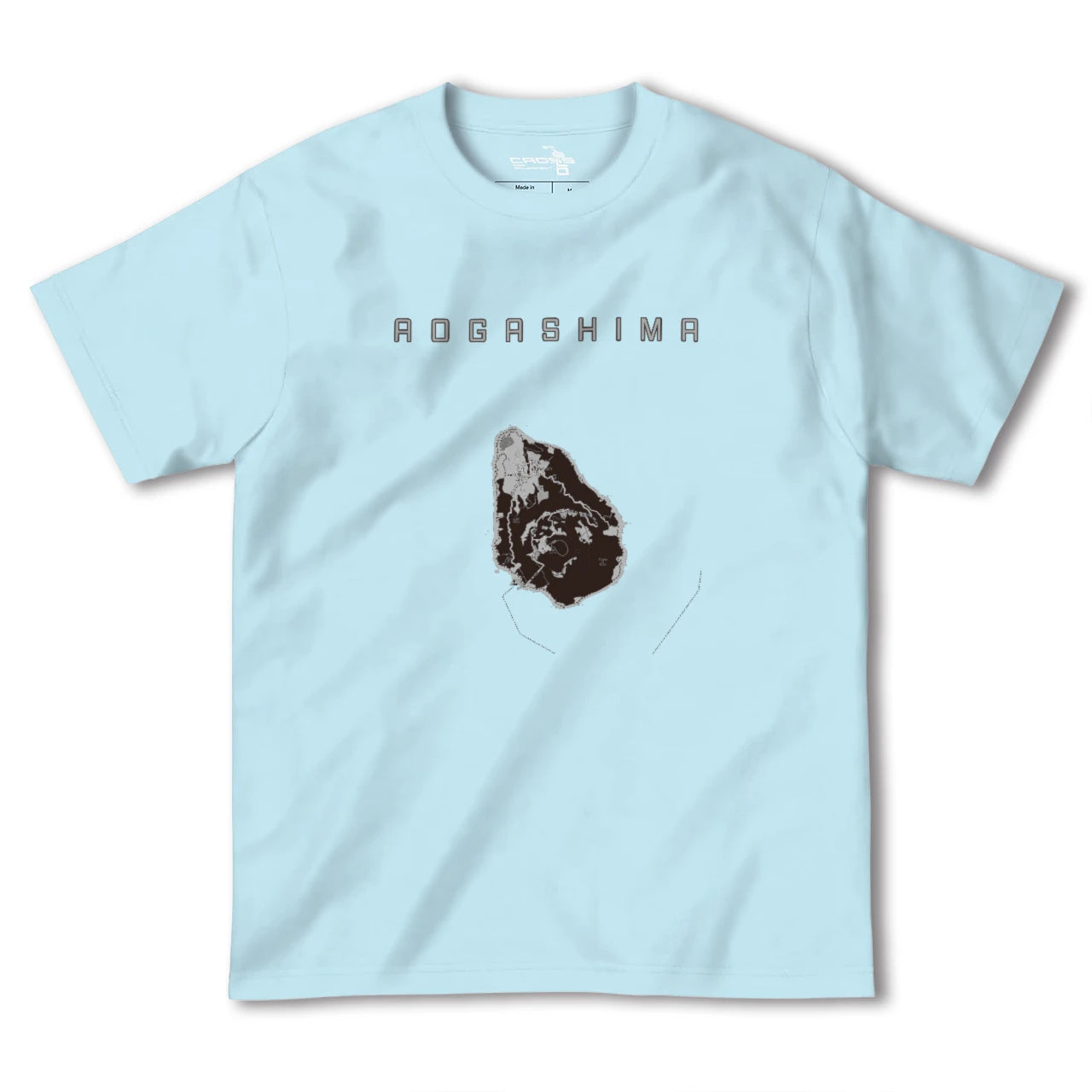 【青ヶ島(東京都)】地図柄ヘビーウェイトTシャツ