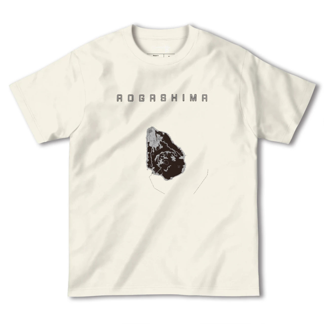 【青ヶ島(東京都)】地図柄ヘビーウェイトTシャツ