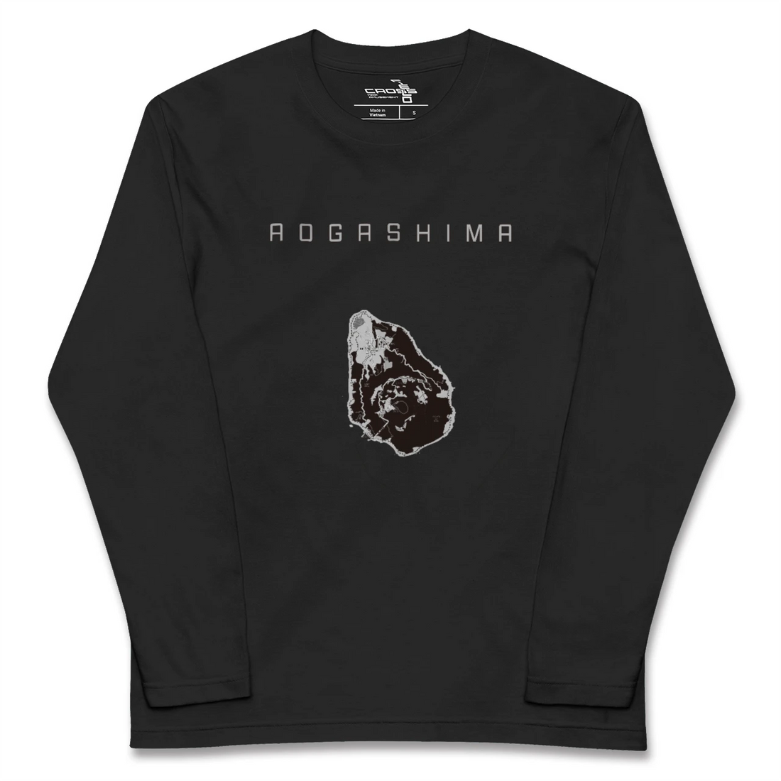 【青ヶ島(東京都)】地図柄ロングスリーブTシャツ