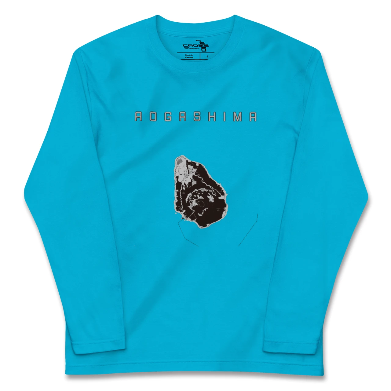 【青ヶ島(東京都)】地図柄ロングスリーブTシャツ