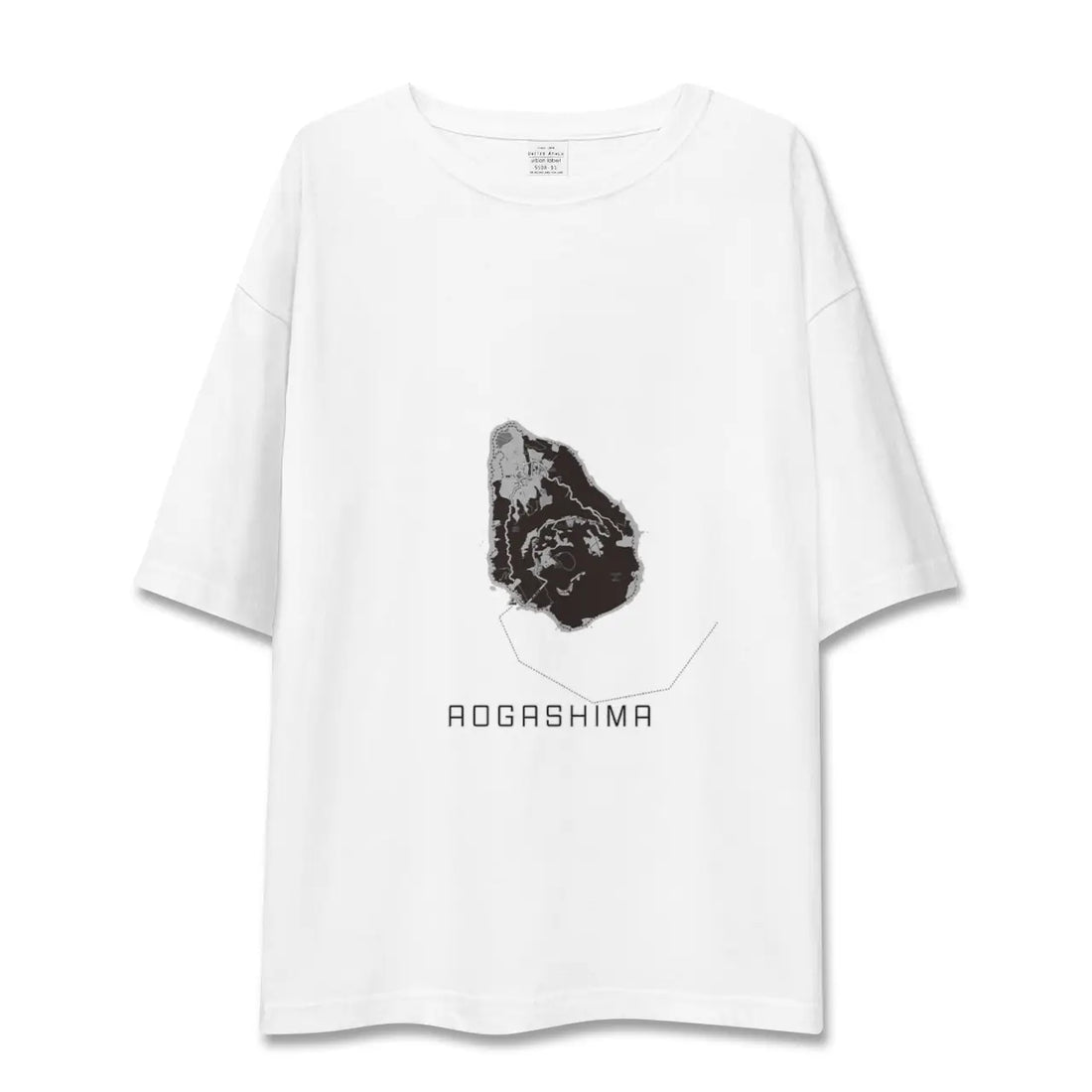 【青ヶ島(東京都)】地図柄ビッグシルエットTシャツ