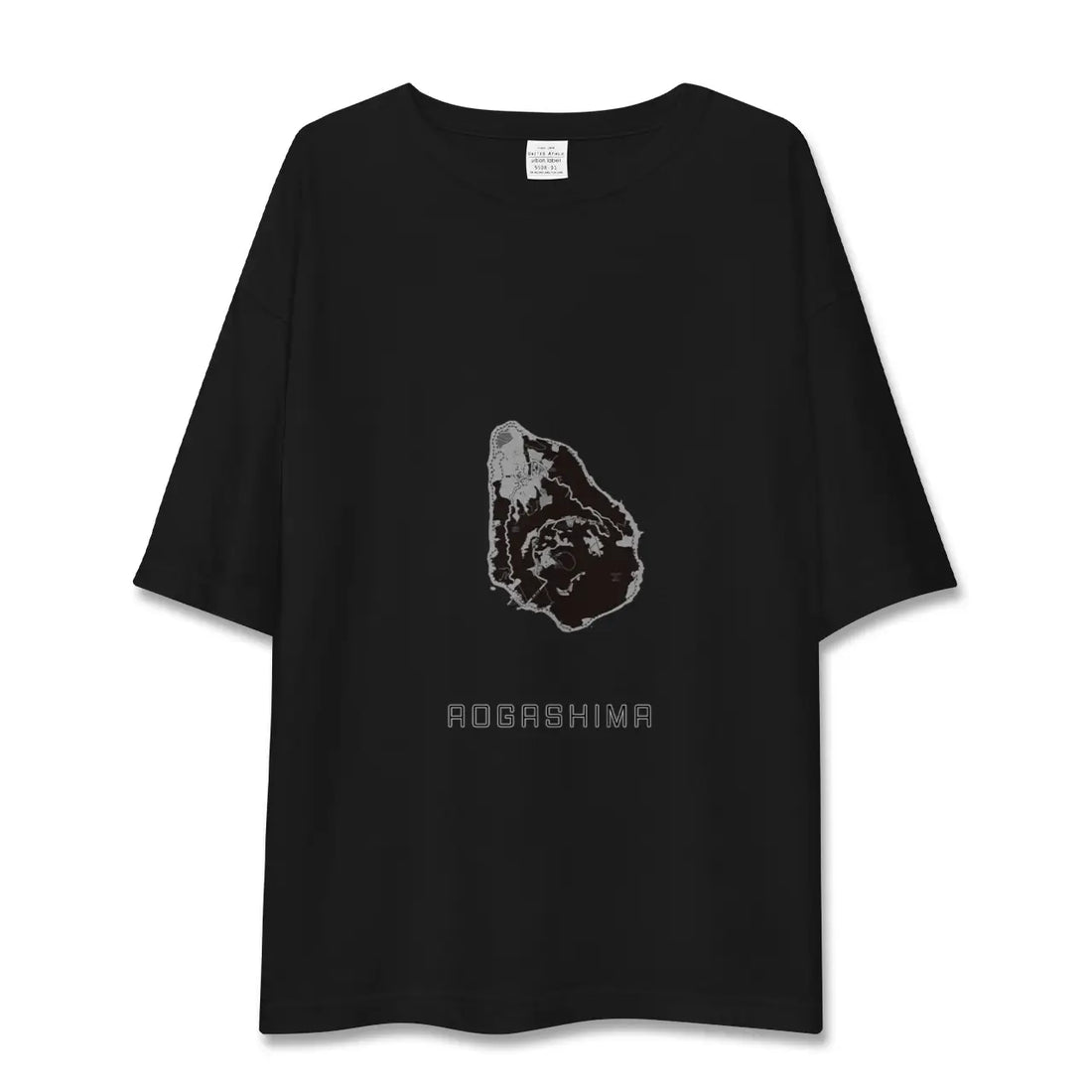 【青ヶ島(東京都)】地図柄ビッグシルエットTシャツ