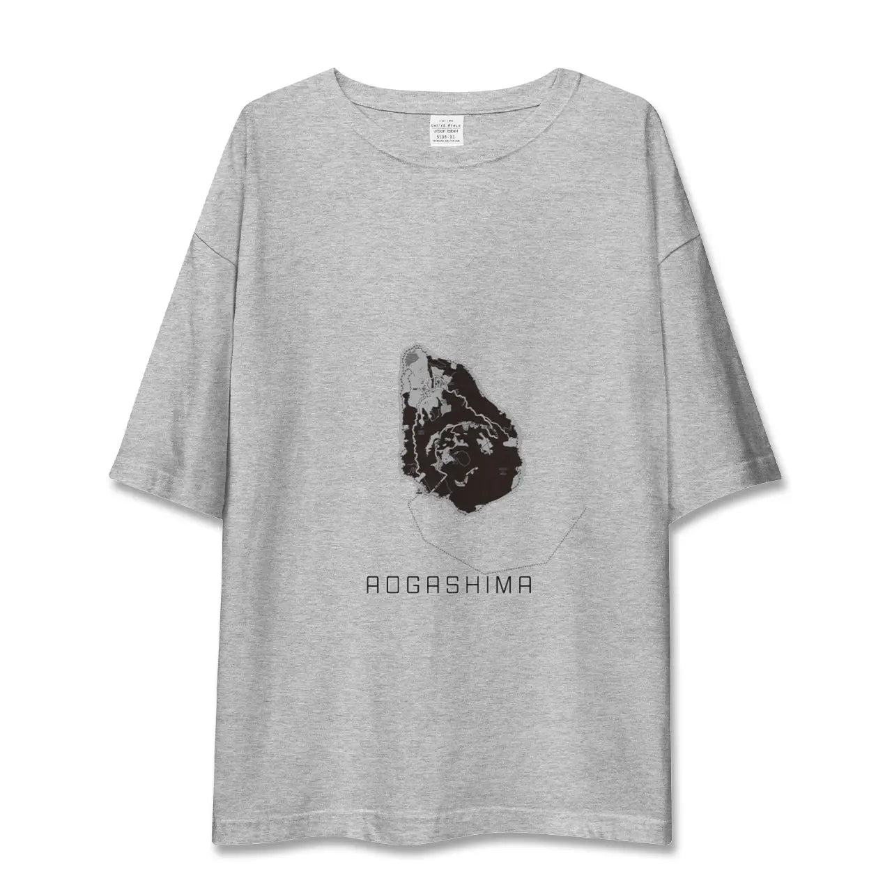 【青ヶ島(東京都)】地図柄ビッグシルエットTシャツ