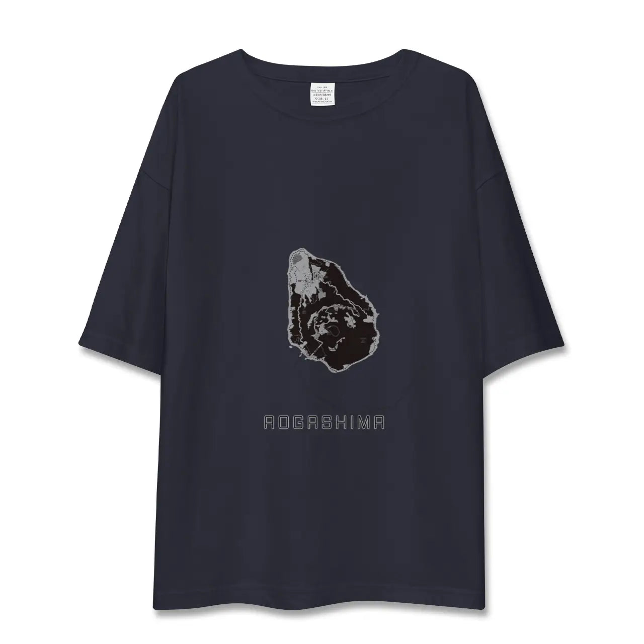 【青ヶ島(東京都)】地図柄ビッグシルエットTシャツ