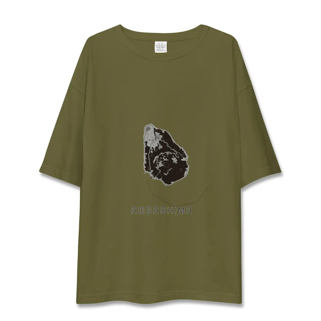 【青ヶ島(東京都)】地図柄ビッグシルエットTシャツ
