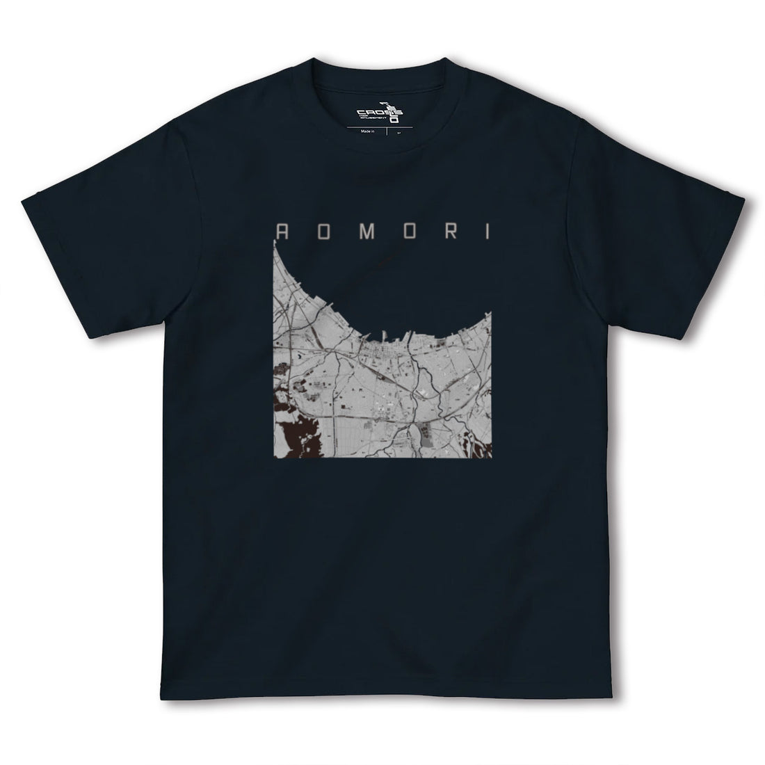 【青森2(青森県)】地図柄ヘビーウェイトTシャツ