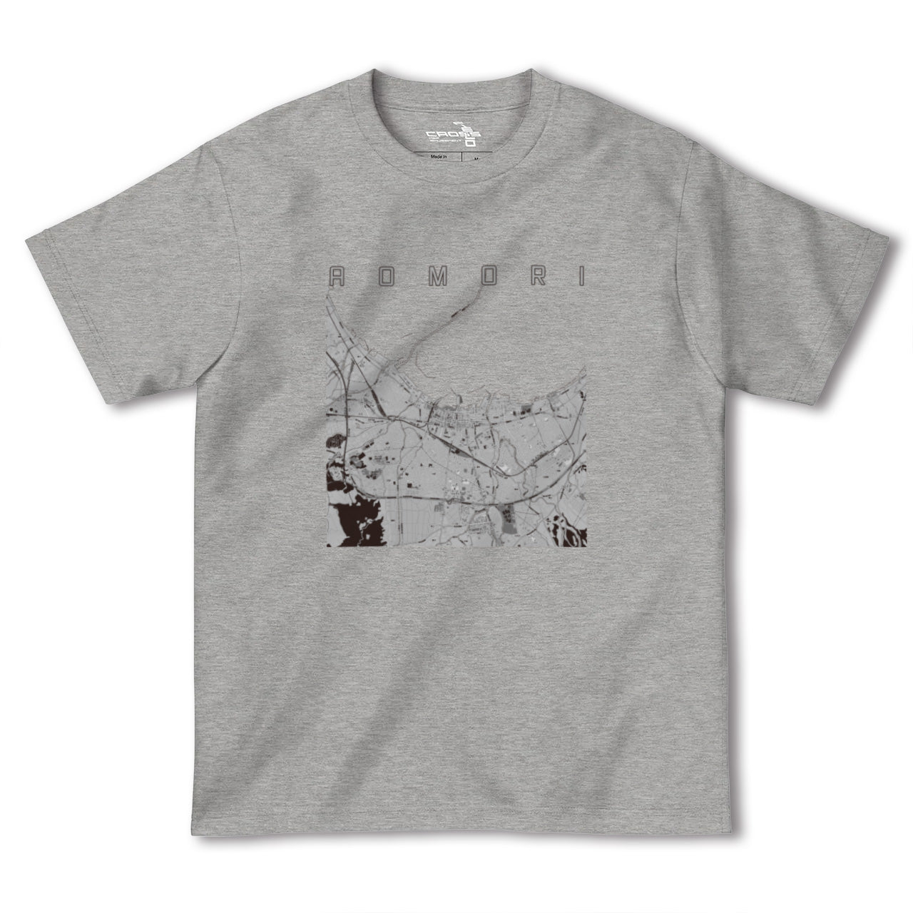 【青森2(青森県)】地図柄ヘビーウェイトTシャツ
