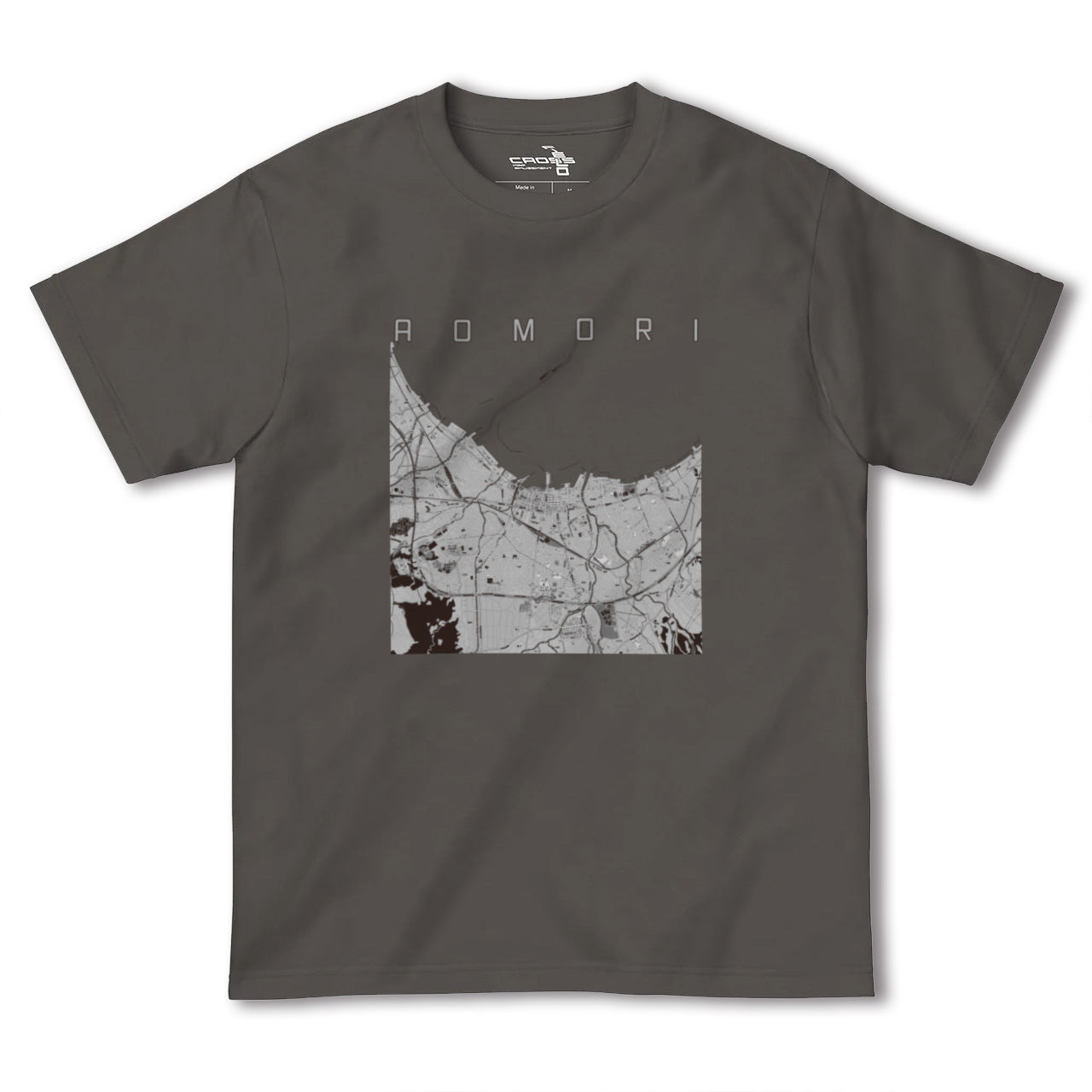 【青森2(青森県)】地図柄ヘビーウェイトTシャツ