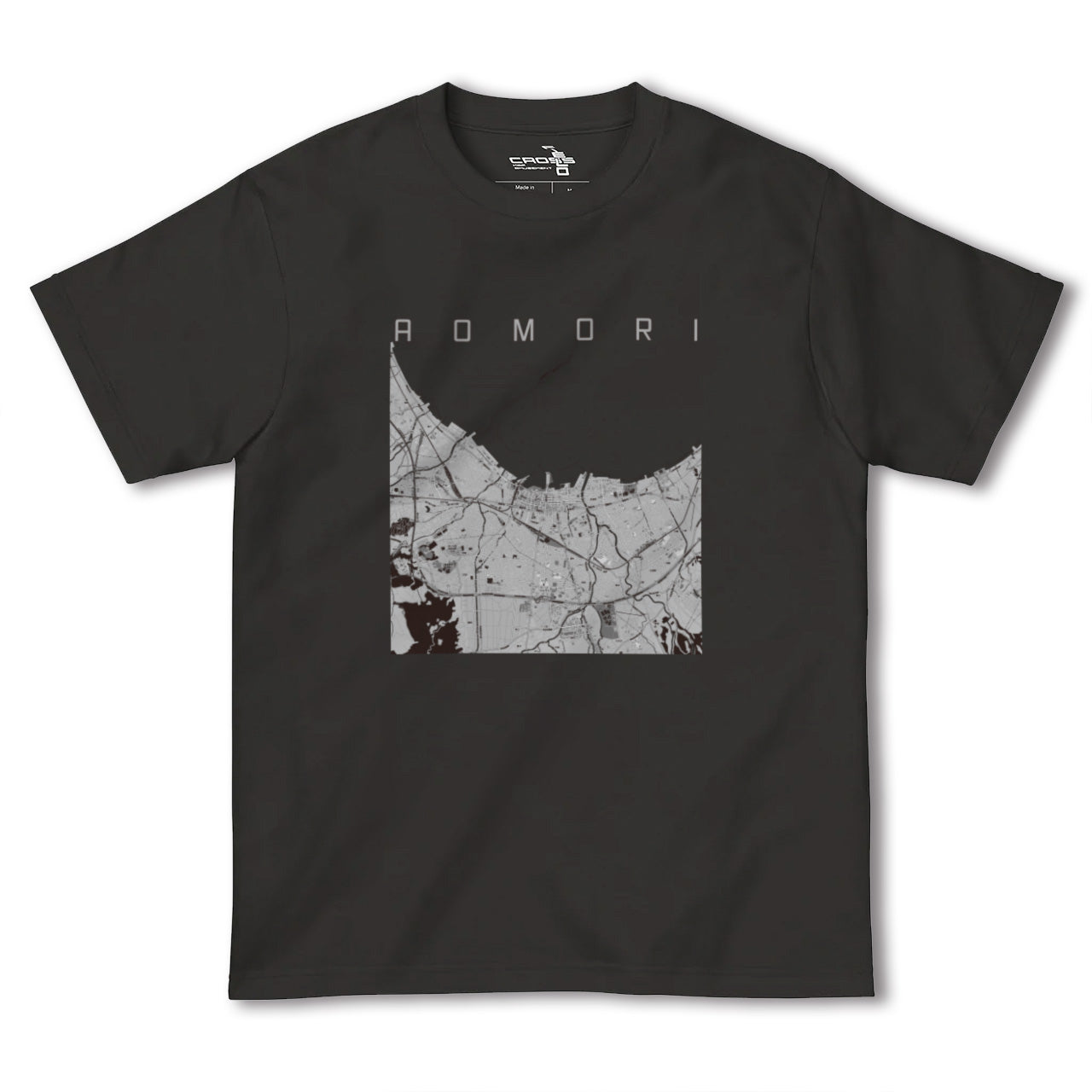 【青森2(青森県)】地図柄ヘビーウェイトTシャツ