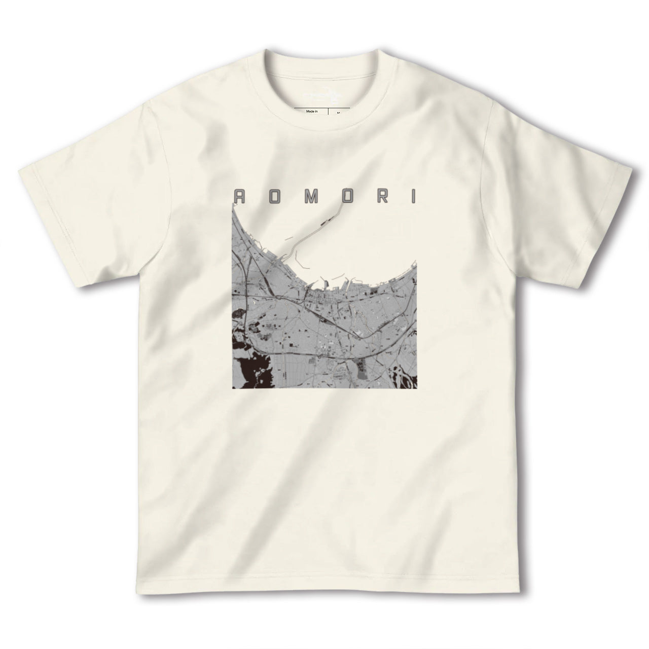 【青森2(青森県)】地図柄ヘビーウェイトTシャツ