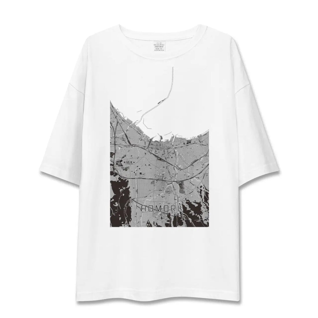 【青森2(青森県)】地図柄ビッグシルエットTシャツ
