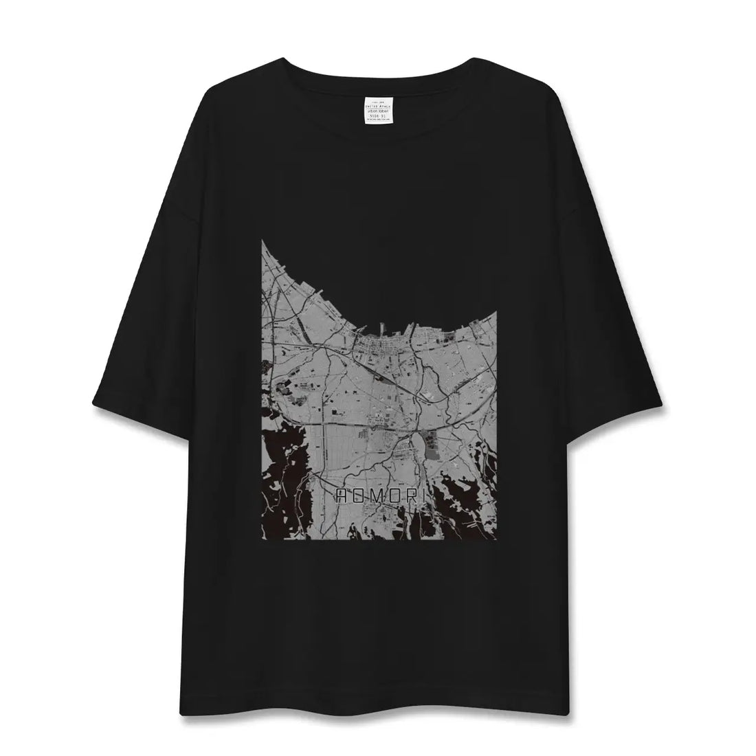 【青森2(青森県)】地図柄ビッグシルエットTシャツ