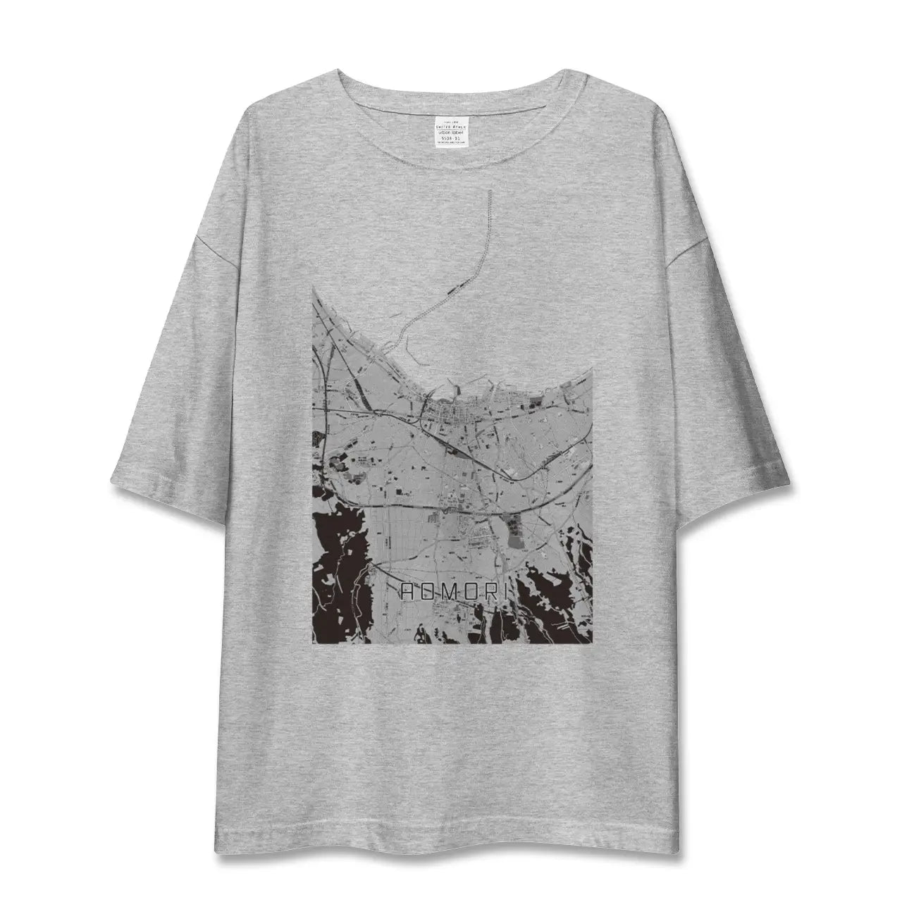 【青森2(青森県)】地図柄ビッグシルエットTシャツ