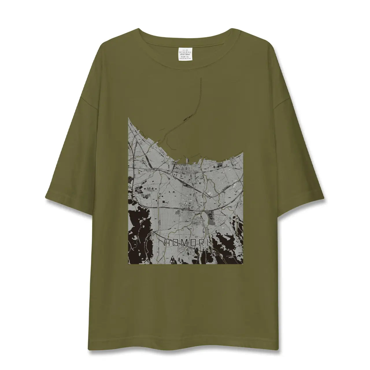 【青森2(青森県)】地図柄ビッグシルエットTシャツ
