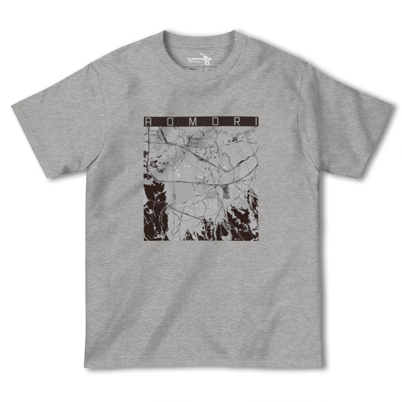 【青森(青森県)】地図柄ヘビーウェイトTシャツ