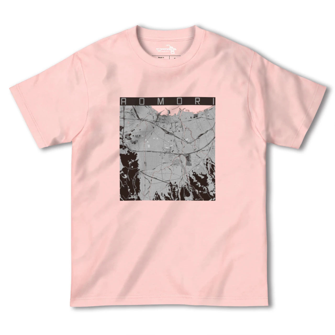 【青森(青森県)】地図柄ヘビーウェイトTシャツ