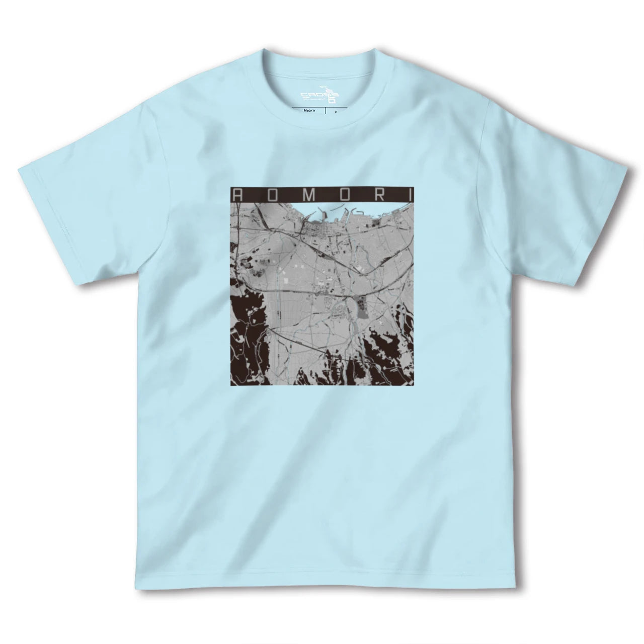 【青森(青森県)】地図柄ヘビーウェイトTシャツ