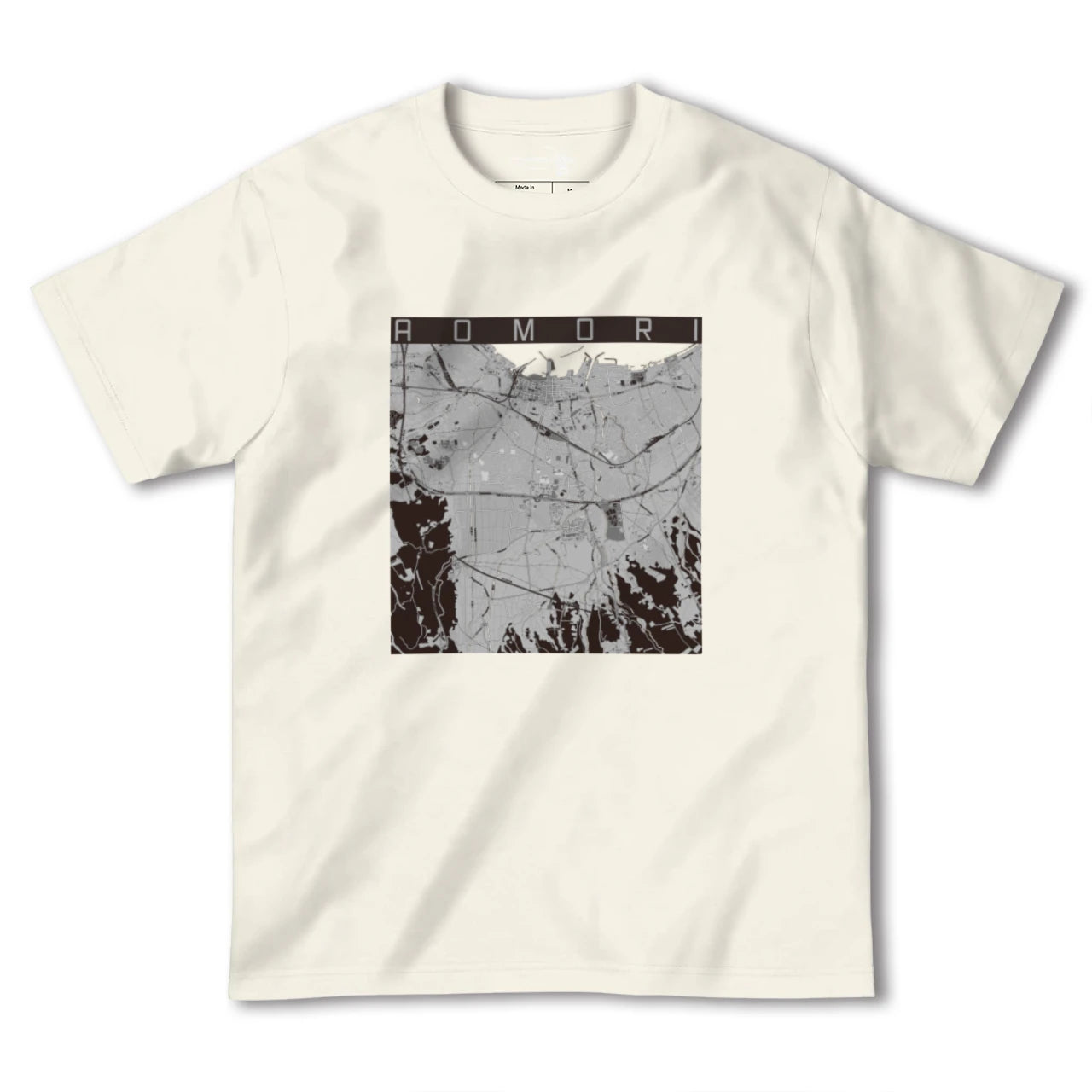 【青森(青森県)】地図柄ヘビーウェイトTシャツ