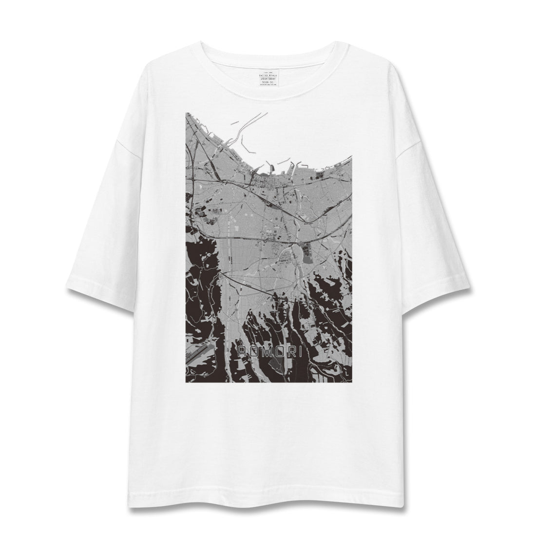 【青森(青森県)】地図柄ビッグシルエットTシャツ