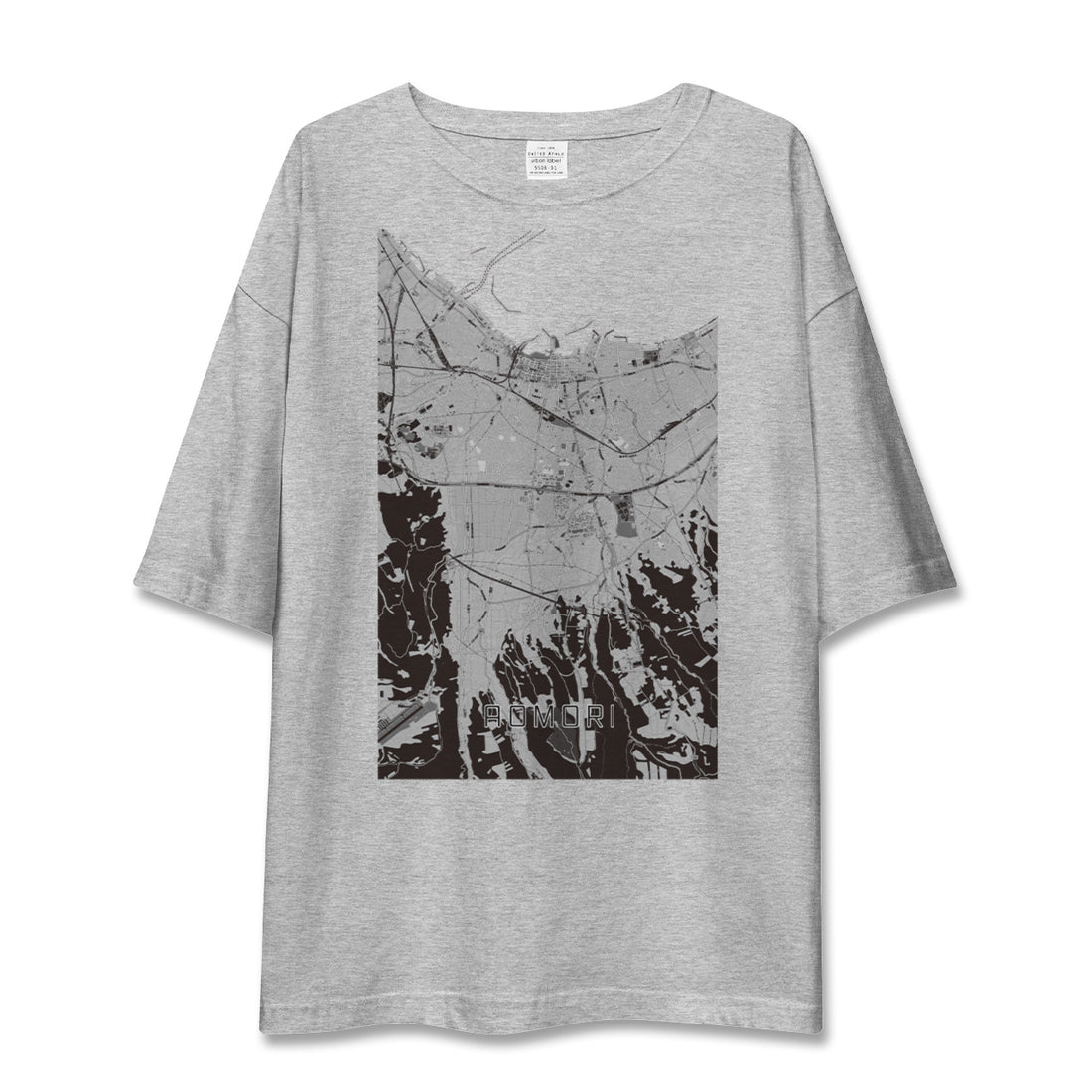 【青森(青森県)】地図柄ビッグシルエットTシャツ
