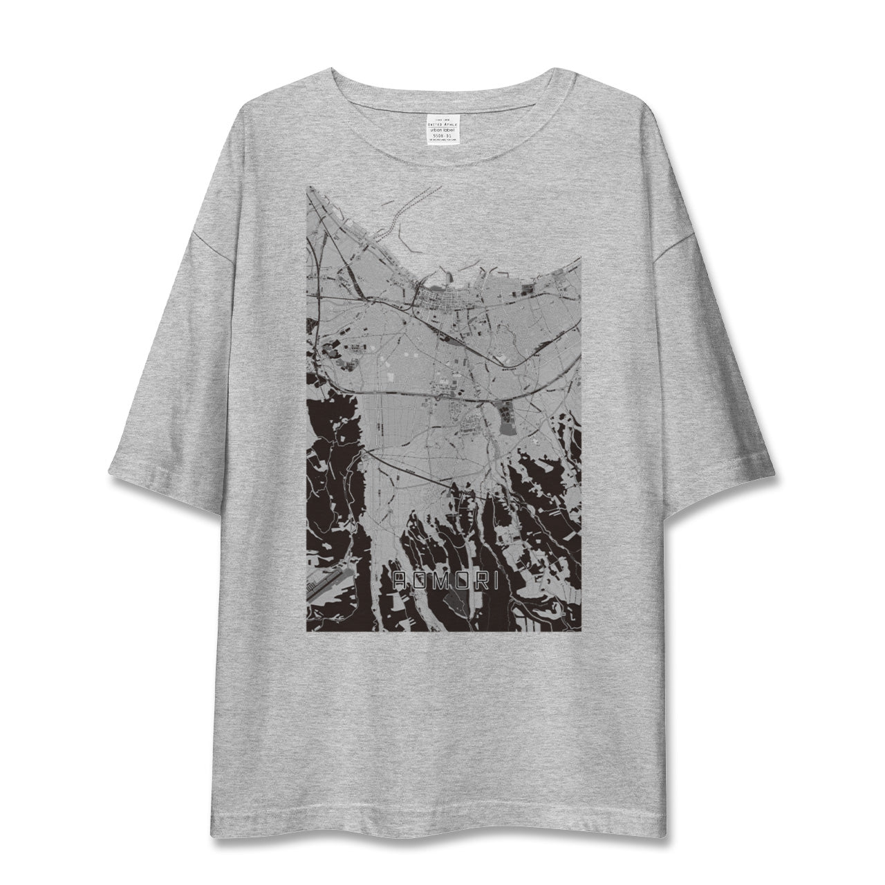 【青森(青森県)】地図柄ビッグシルエットTシャツ