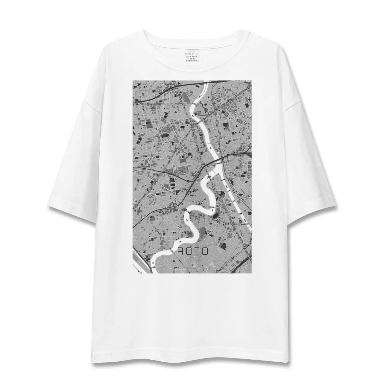 【青砥(東京都)】地図柄ビッグシルエットTシャツ