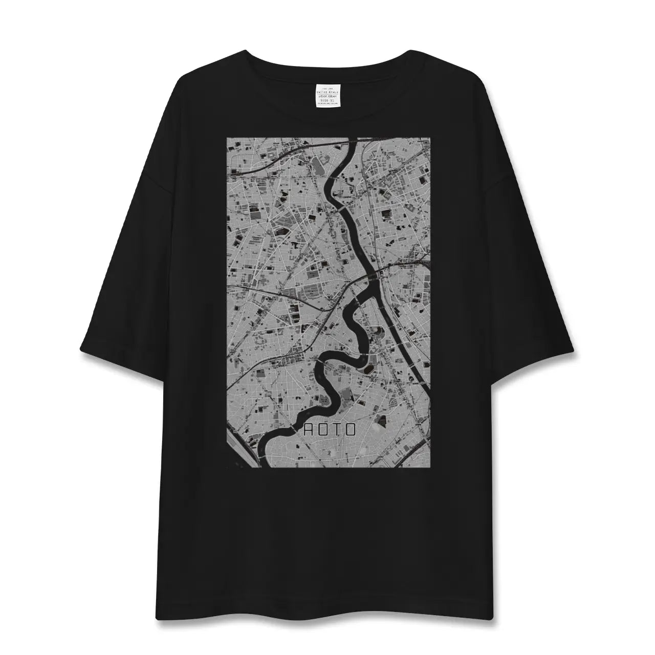【青砥(東京都)】地図柄ビッグシルエットTシャツ