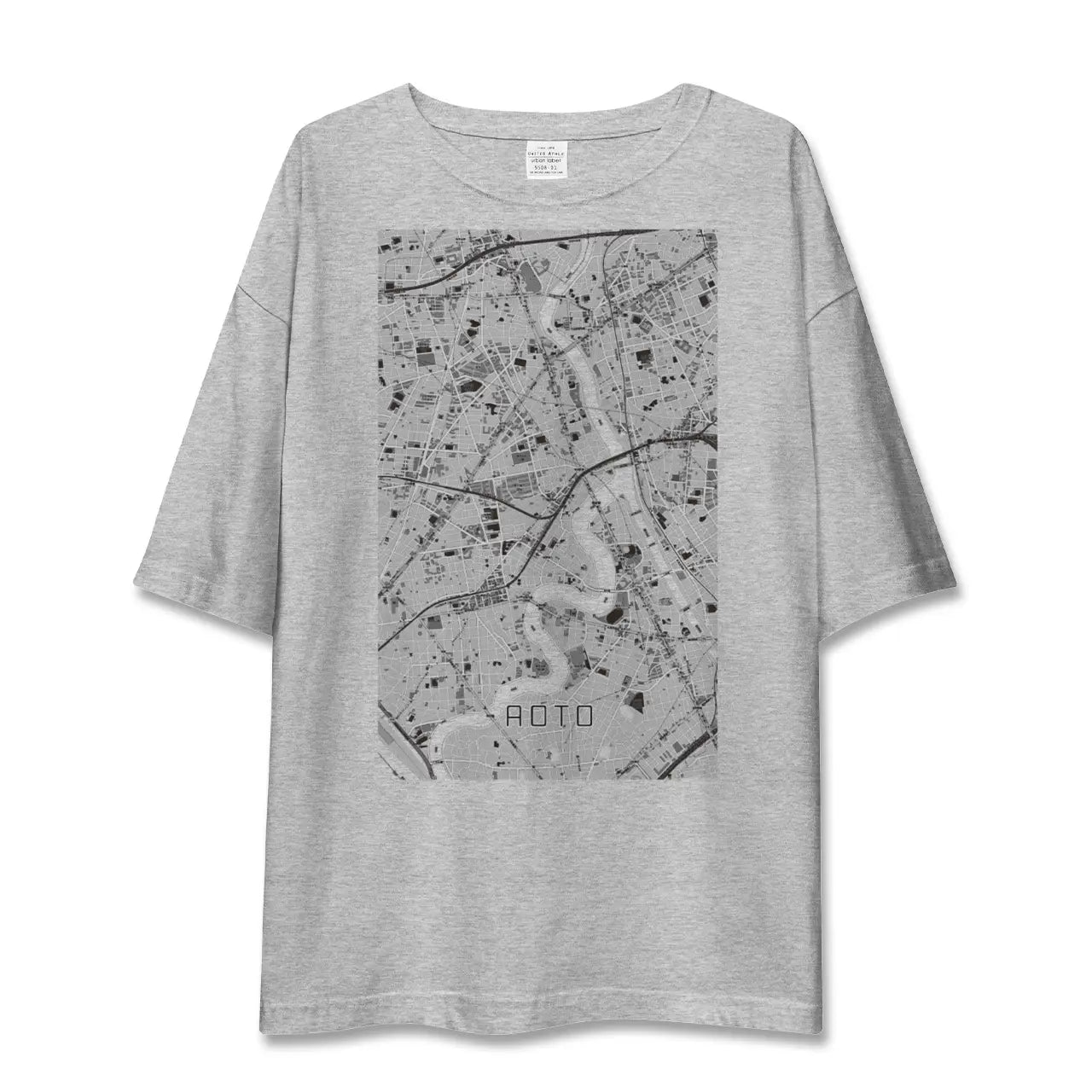 【青砥(東京都)】地図柄ビッグシルエットTシャツ