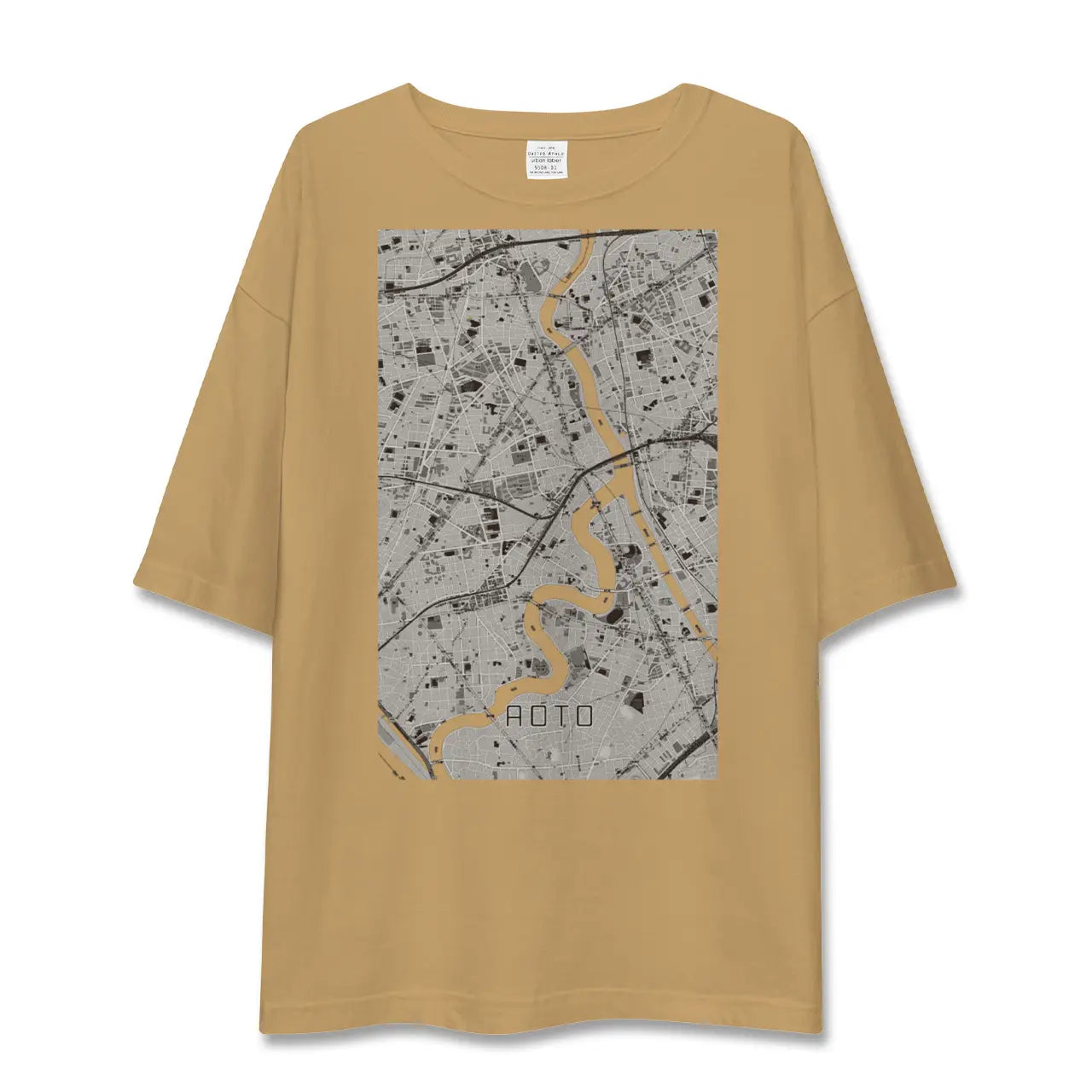 【青砥(東京都)】地図柄ビッグシルエットTシャツ