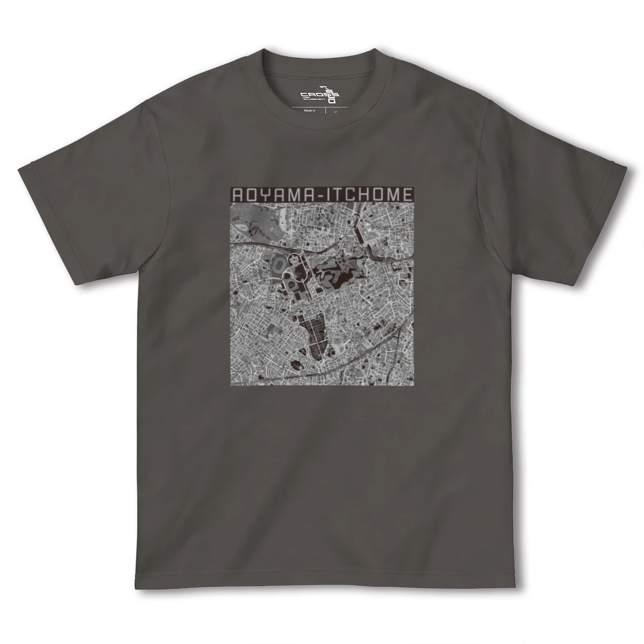 【青山一丁目(東京都)】地図柄ヘビーウェイトTシャツ