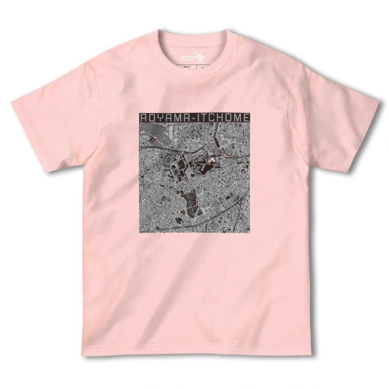 【青山一丁目(東京都)】地図柄ヘビーウェイトTシャツ