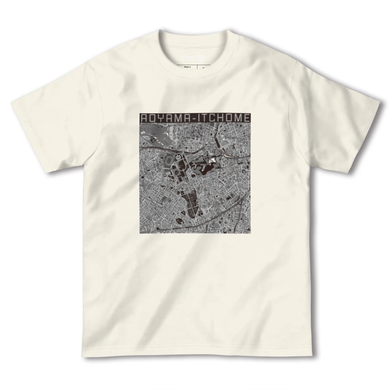 【青山一丁目(東京都)】地図柄ヘビーウェイトTシャツ