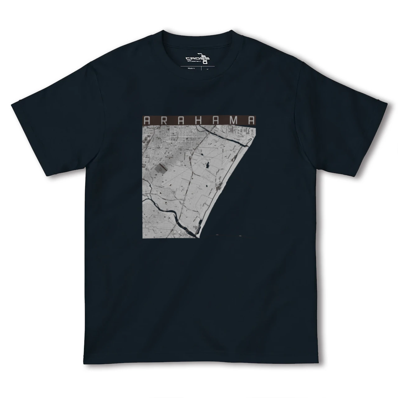 【荒浜(宮城県)】地図柄ヘビーウェイトTシャツ