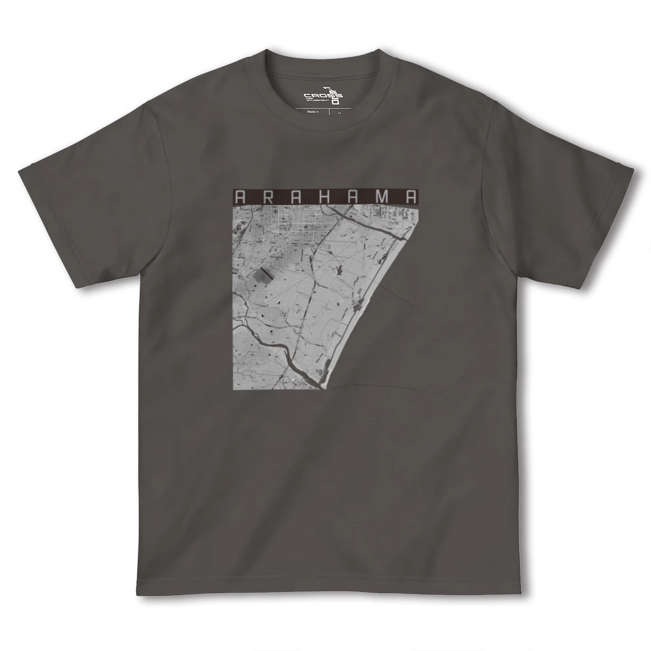 【荒浜(宮城県)】地図柄ヘビーウェイトTシャツ