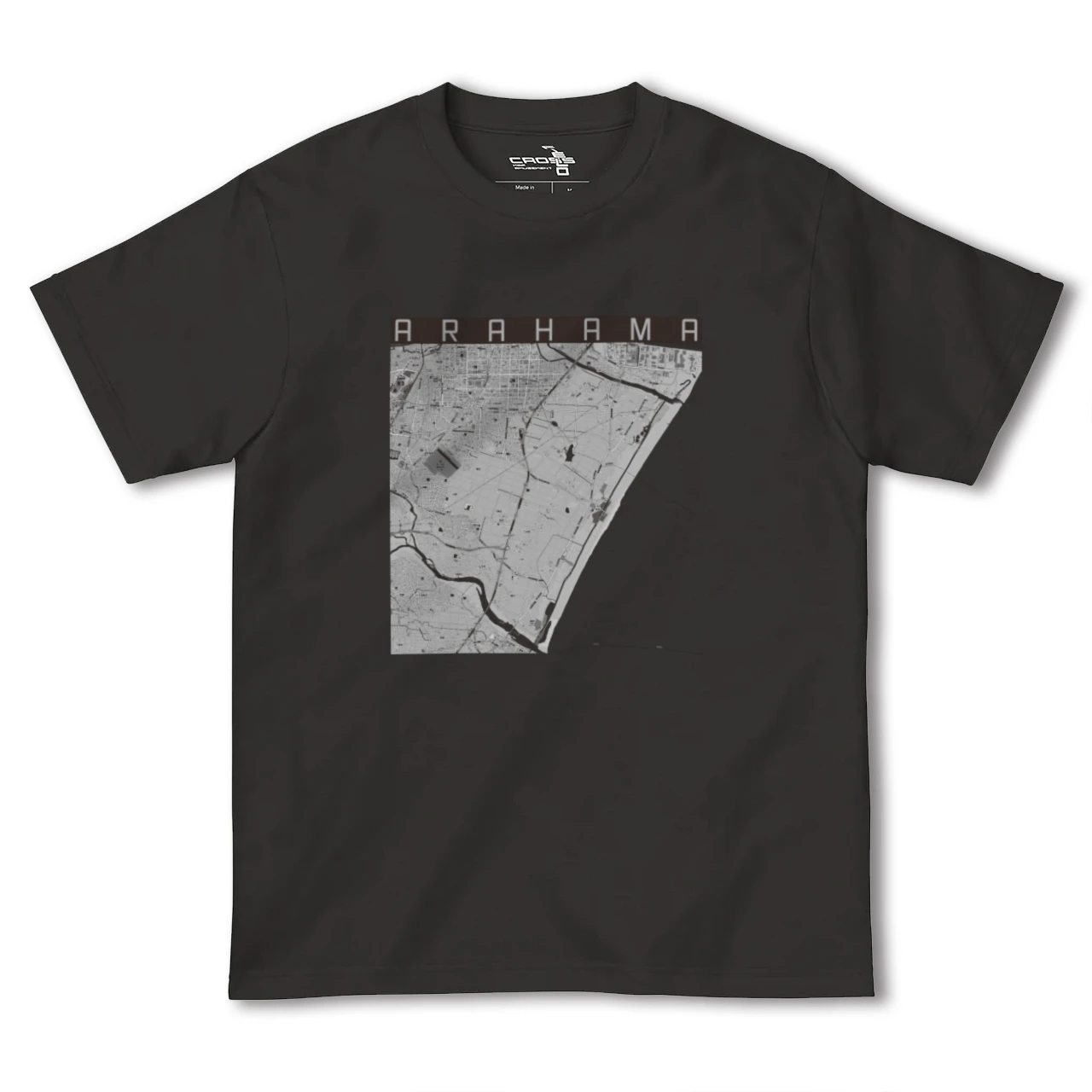 【荒浜(宮城県)】地図柄ヘビーウェイトTシャツ