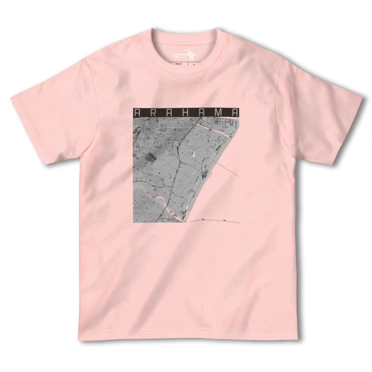 【荒浜(宮城県)】地図柄ヘビーウェイトTシャツ