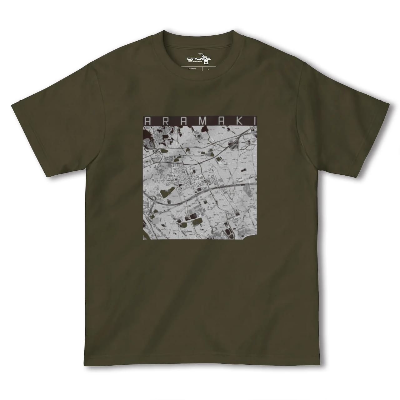【荒牧(兵庫県)】地図柄ヘビーウェイトTシャツ