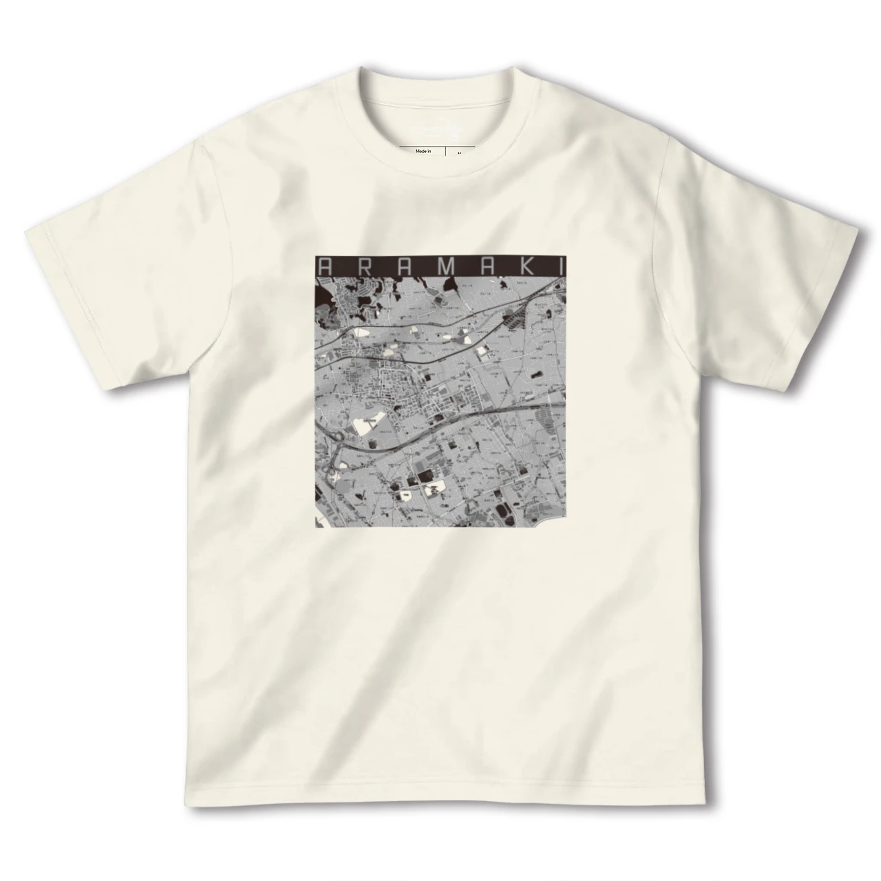 【荒牧(兵庫県)】地図柄ヘビーウェイトTシャツ