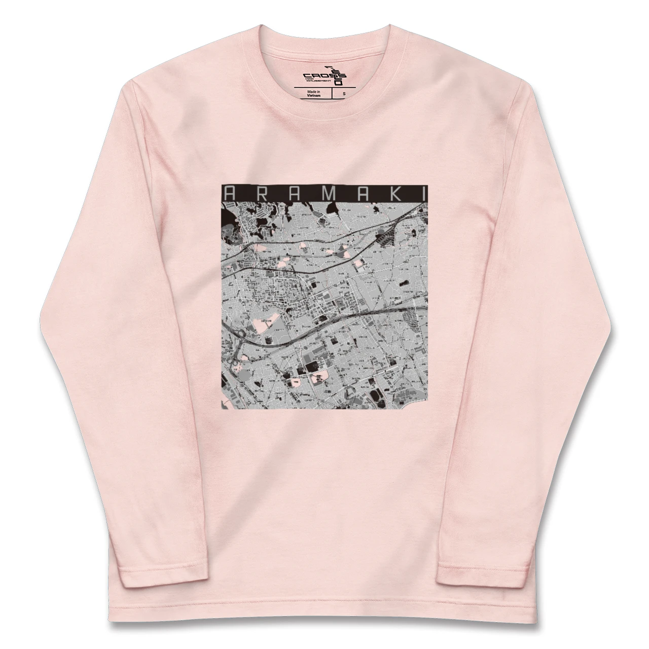 【荒牧(兵庫県)】地図柄ロングスリーブTシャツ