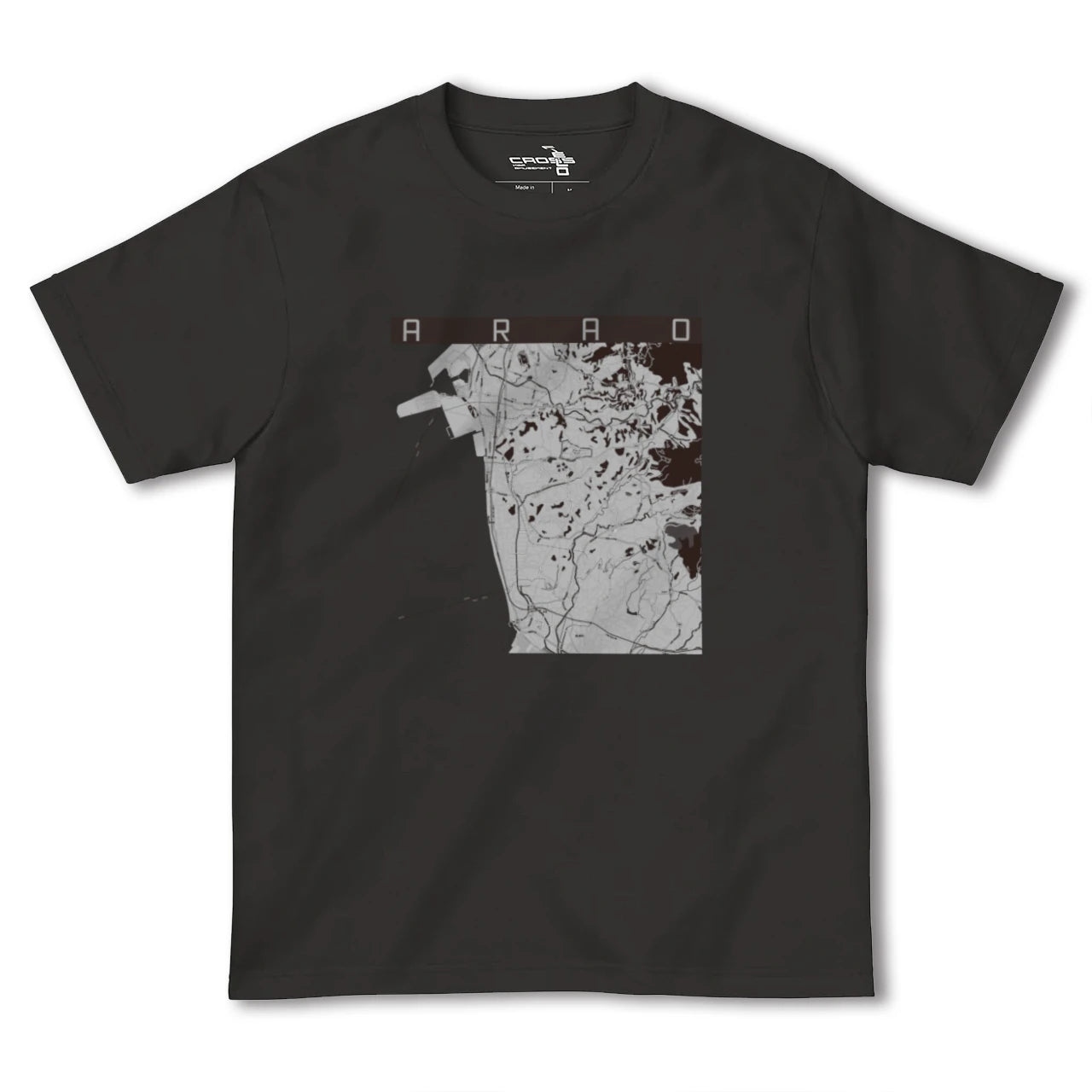 【荒尾(熊本県)】地図柄ヘビーウェイトTシャツ