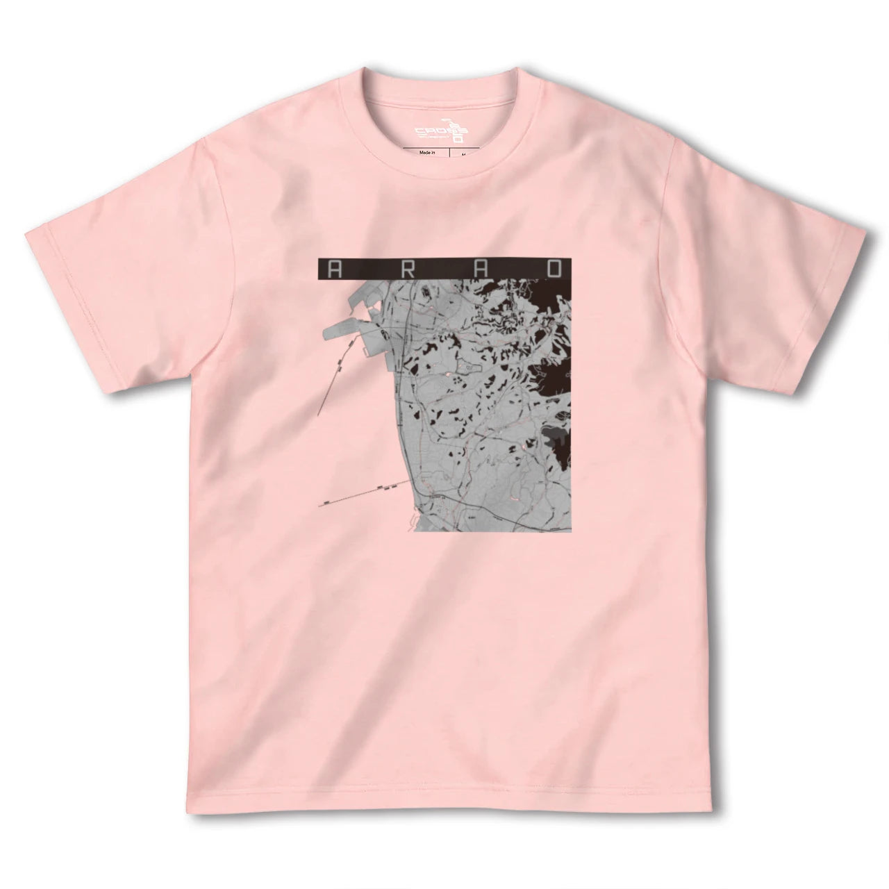 【荒尾(熊本県)】地図柄ヘビーウェイトTシャツ