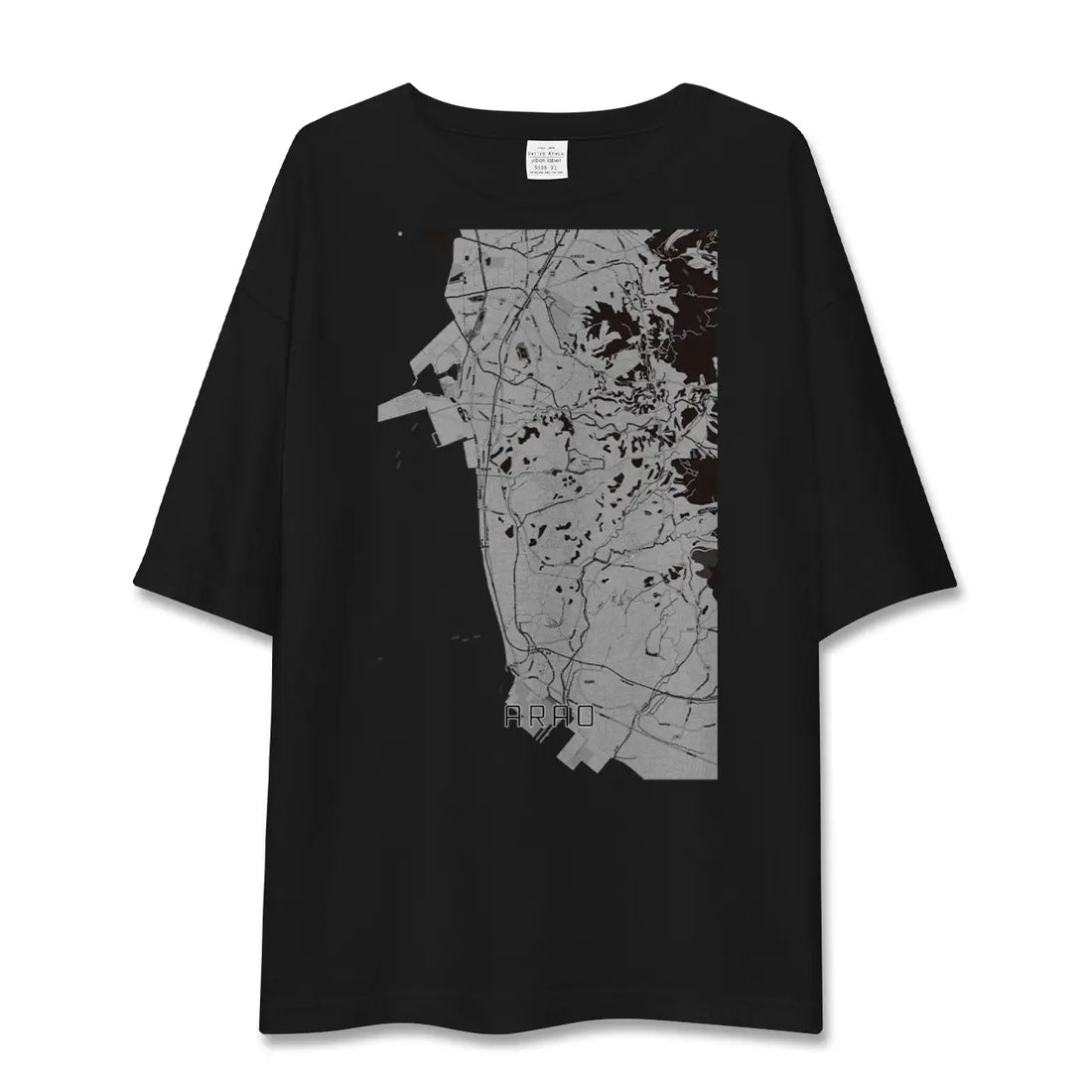 【荒尾(熊本県)】地図柄ビッグシルエットTシャツ